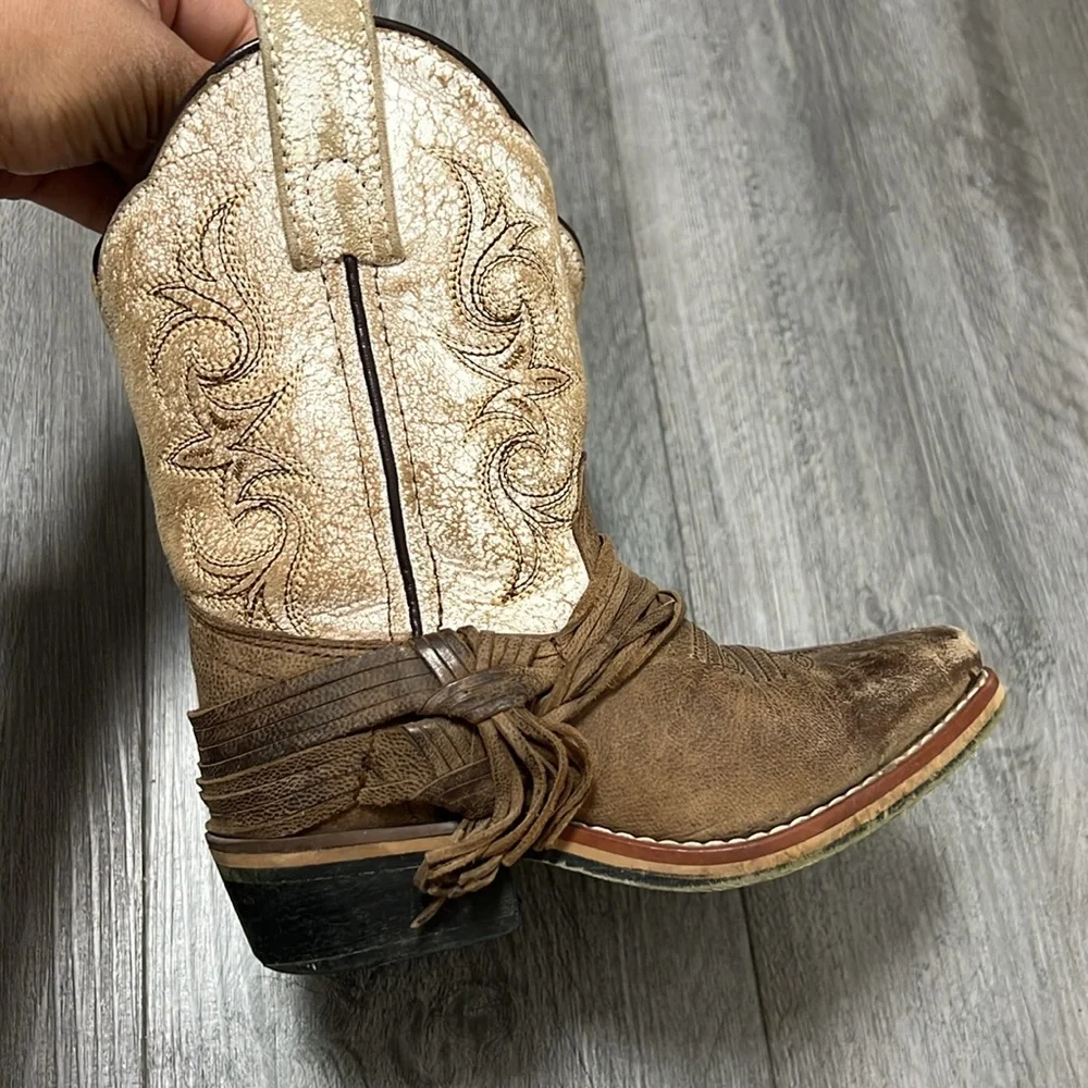 Dan Post Kids Boots in Brown and Cream